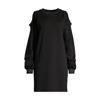 Cold Shoulder Sweatshirt Dress Cynthia Rowley