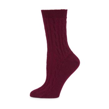 Cable-Knit Cashmere Socks Rosie Sugden