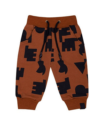Infant Unisex, Baby Terry Joggers with Print OMAMImini