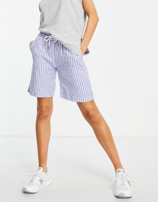 In Wear Driza striped drawstring shorts in blue - part of a set In Wear