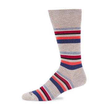 Striped Stretch Cotton Socks Marcoliani