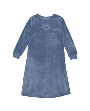 Girls Velour Nightgown, Toddler To Child Pouf