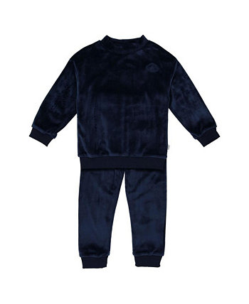 Unisex Velour Shirt and Pants Set, Toddler To Child Pouf