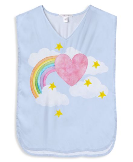 Little Girl's &amp; Girl's I Love Rainbow Coverup Dress Stella Cove
