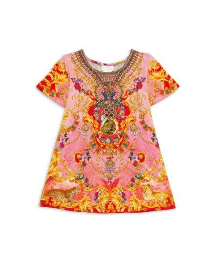 Little Girl's &amp; Girl's Mixed Print A Line Dress Milla by CAMILLA