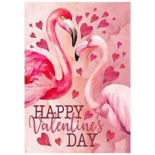 Northlight Happy Valentine's Day Flamingo Garden Flag Northlight
