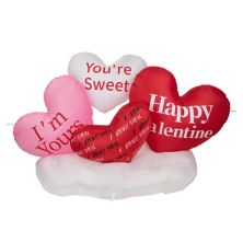 Northlight LED Inflatable Valentine's Day Conversation Hearts Outdoor Floor Decor Northlight