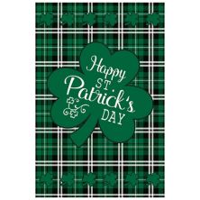 Northlight "Happy St. Patrick's Day" Plaid Outdoor House Flag Northlight