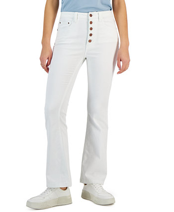 Juniors' High Rise Button-Fly Flared-Leg Jeans, Created for Macy's Tinseltown