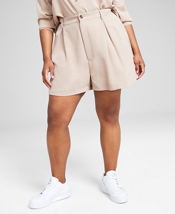 Trendy Plus Size High-Rise Wide-Leg Shorts And Now This