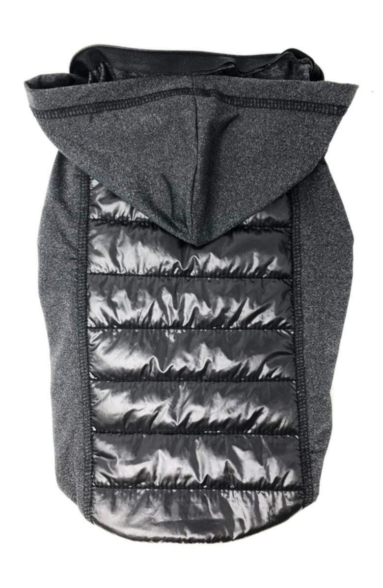 Легкая гибридная быстросохнущая стретч-пальто для собак с выдвижным капюшоном "Apex" - средний размер Pet Life