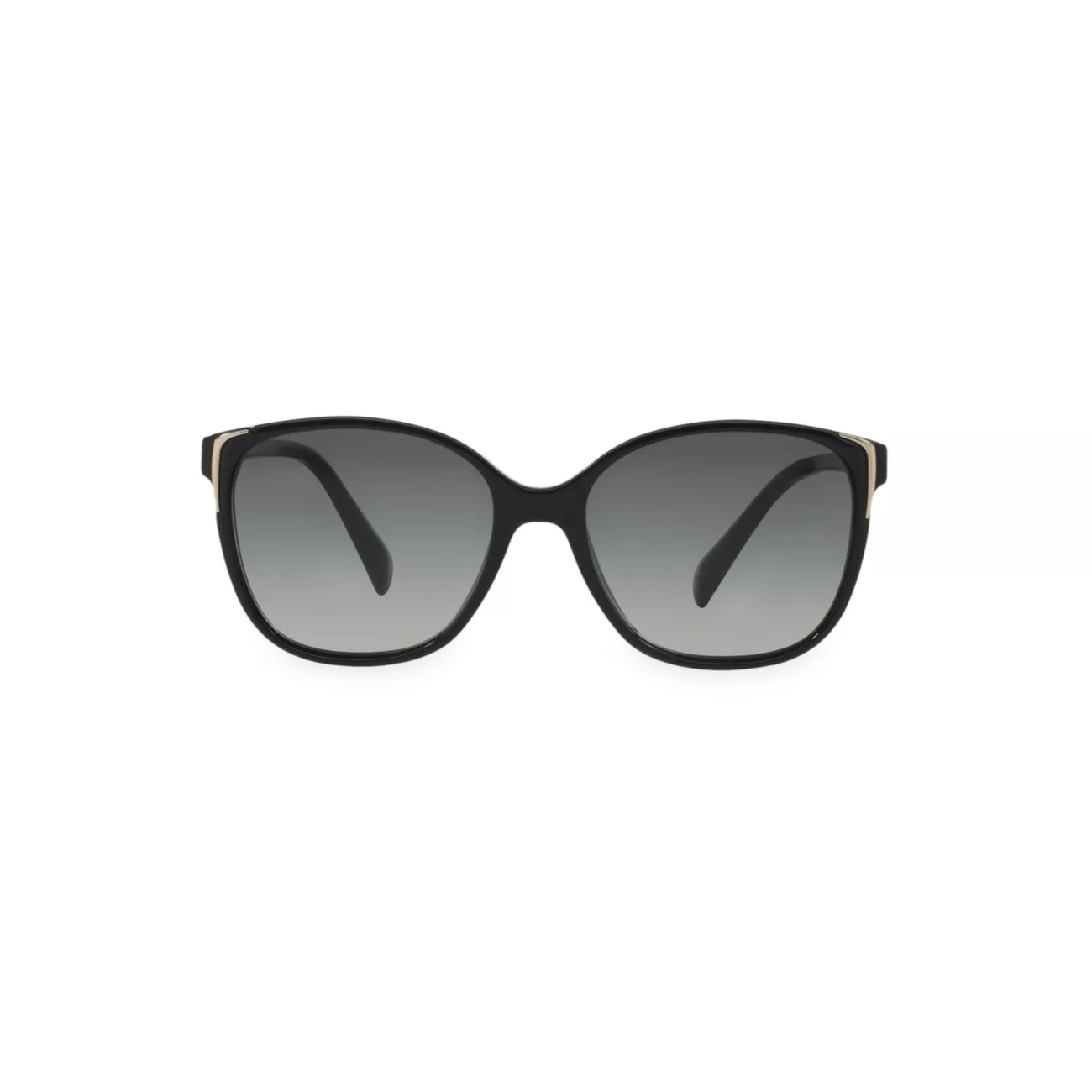 Квадратные солнцезащитные очки из пластика с металлической отделкой Prada