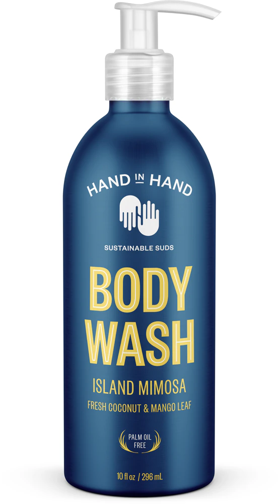 Гель для душа Hand in Hand Island Mimosa - Свежий кокос и листья манго - 10 жидких унций Hand In Hand