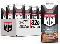 Протеиновый коктейль Pro Series Knockout Chocolate — 11 жидких унций каждый / упаковка из 12 шт. Muscle Milk
