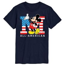 Disney's Mickey Mouse Big & Tall All American Graphic Tee License