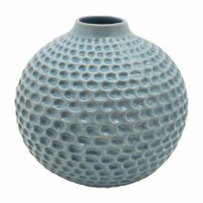 Sonoma Goods For Life® Small Round Blue Textured Vase Table Decor SONOMA