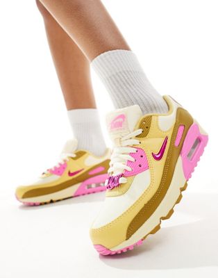 Кроссовки Nike Air Max 90 SE кокосового молока и розового цвета Nike