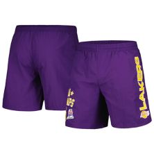 Men's Mitchell & Ness Purple Los Angeles Lakers Heritage Shorts Unbranded
