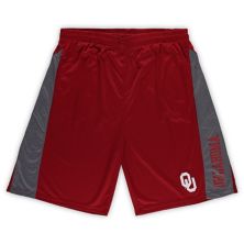 Men's Profile  Crimson Oklahoma Sooners Big & Tall Textured Shorts Unbranded