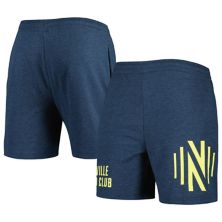Men's Concepts Sport  Heather Navy Nashville SC Multi-Logo Shorts Unbranded