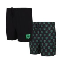 Men's Concepts Sport Black Austin FC Gauge Two-Pack Shorts Set Unbranded