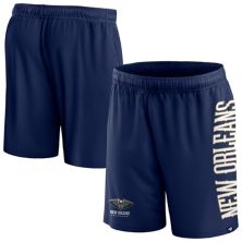 Men's Fanatics Branded Navy New Orleans Pelicans Post Up Mesh Shorts Unbranded