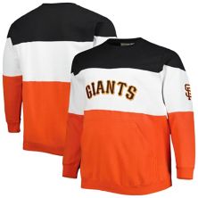 Men's Black/Orange San Francisco Giants Big & Tall Pullover Sweatshirt Profile