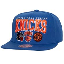 Men's Mitchell & Ness Blue New York Knicks Champ Stack Snapback Hat Mitchell & Ness