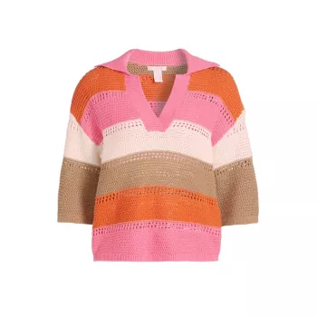 Striped Crochet Polo Sweater Design History